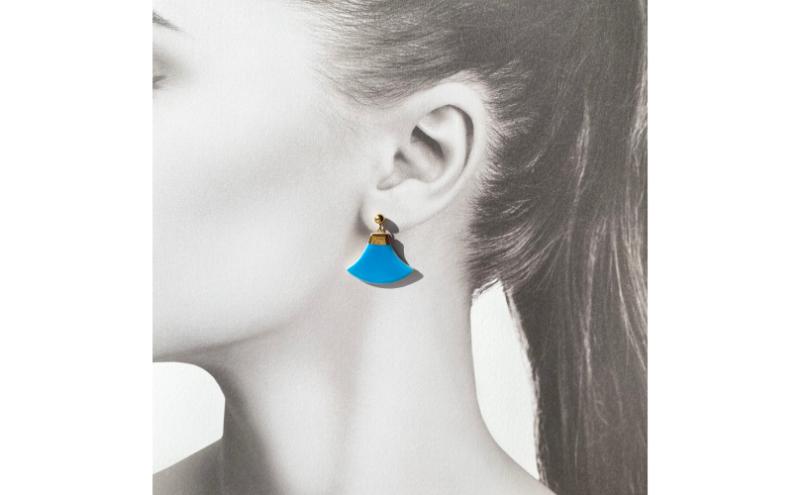 【ふるさと納税】茅ヶ崎市 湘南 陶磁器 ピアス 上品 かわいい レディース ギフト プレゼント 誕生日 母の日 お祝い サマーギフト ゴールド 金 アート アクセサリー Artopus.SHONAN イヤリング 富士 ブルー