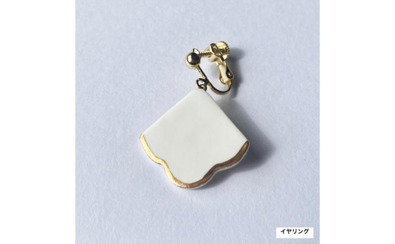 【ふるさと納税】茅ヶ崎市 湘南 陶磁器 ピアス 上品 かわいい レディース ギフト プレゼント 誕生日 母の日 お祝い サマーギフト ゴールド 金 アート アクセサリー Artopus.SHONAN イヤリング 松 ブルー
