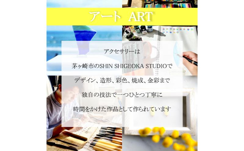 【ふるさと納税】茅ヶ崎市 湘南 陶磁器 ピアス 上品 かわいい レディース ギフト プレゼント 誕生日 母の日 お祝い サマーギフト ゴールド 金 アート アクセサリー Artopus.SHONAN イヤリング 松 ホワイト