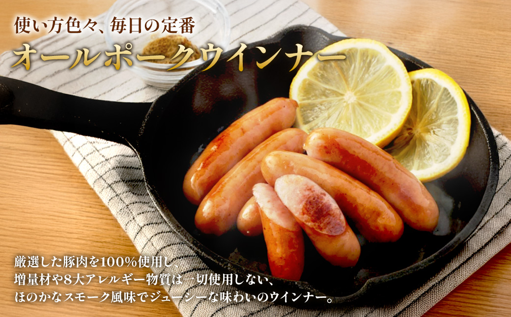 えびの高原 オールポークウインナー155g×6パック 合計 930g 豚肉 牛肉 人気 おかず お弁当 おつまみ 総菜 冷蔵 加工品 焼肉 ギフト 九州 宮崎県 えびの市 送料無料