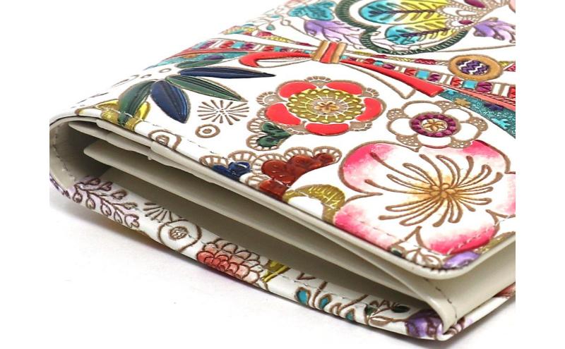 【文庫屋大関】束入れ 華熨斗【皮革工芸品】 財布 お札 お札入れ 長財布 カード 小銭 牛革 手作り 日本製 墨田区 東京都