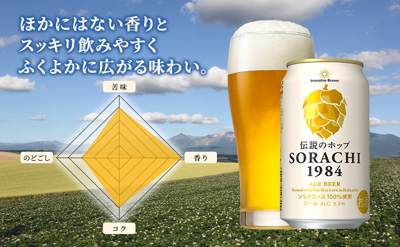 6ヵ月連続定期便】北海道 上富良野町発祥 伝説のホップ SORACHI 1984