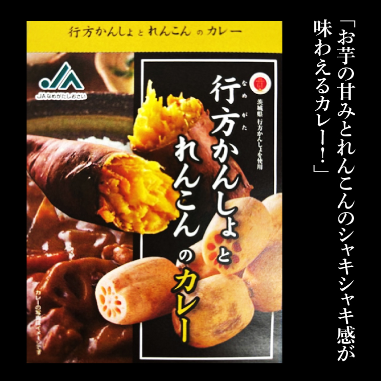 ～GI登録「さつまいも」使用～行方かんしょとれんこんのカレー(200g×5個)｜カレー レトルト レトルトカレー ご当地 ご当地カレー 人気 オススメ 便利 特産品 地元特産品 茨城県 行方市(AE-143)