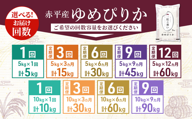 令和7年産 北海道 赤平産 ゆめぴりか 5kg 【限定寄附額】 6ヵ月連続お届け 白米 精米 米 北海道 ごはん ご飯 ライス おにぎり 定期便 定期 お楽しみ 6回