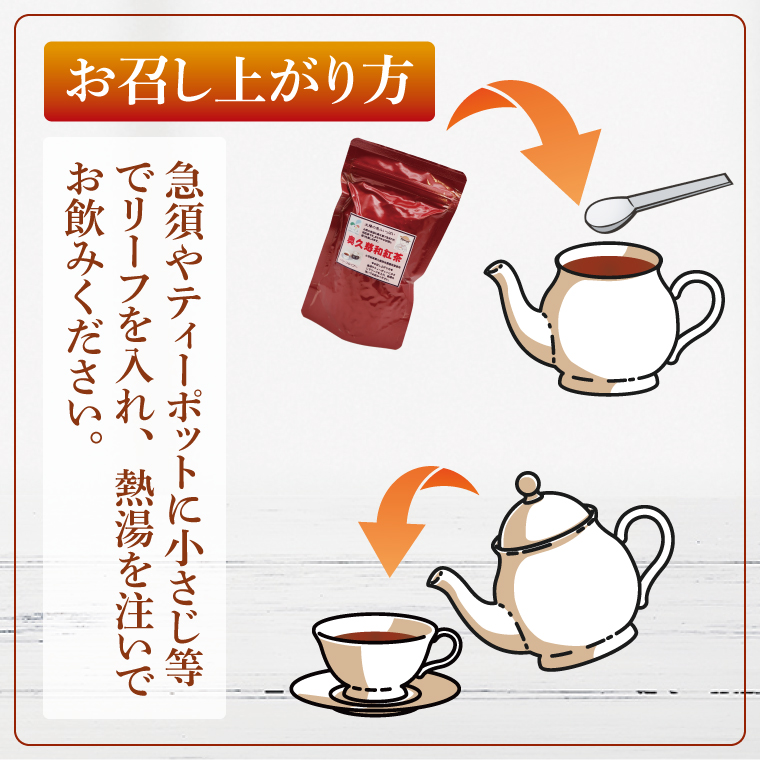 奥久慈和紅茶セット「ティーバッグ2袋」「リーフタイプ1袋」｜茨城県 大子町 紅茶 お茶 茶葉 飲料（BE006）