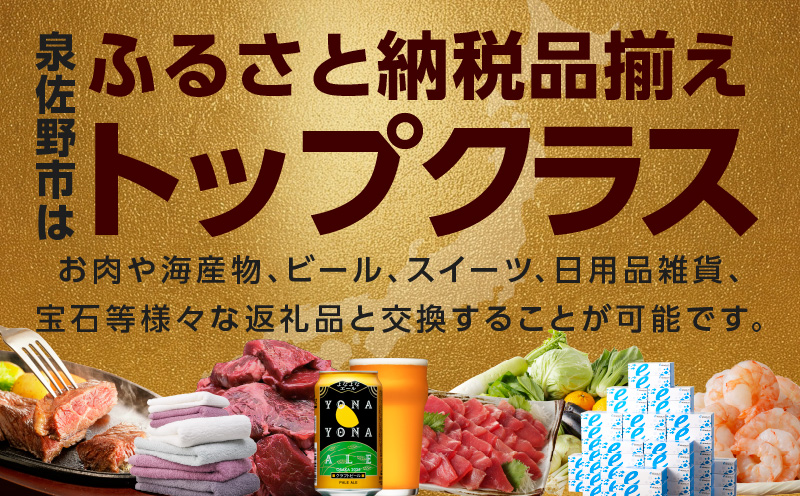 大阪府泉佐野市のふるさと納税 【有効期限なし】 付与上限30％ あとから選べる 泉佐野ふるさとギフト（寄附1,000円コース）【3000品以上掲載 高評価 カタログ 肉  牛たん ビール  かに サーモン 野菜 定期便 おせち タオル ティッシュ あとからセレクト カタログギフト】 sn020a