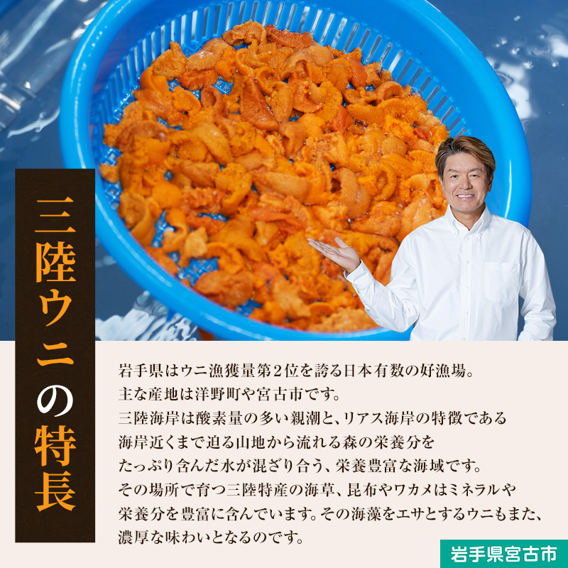 【宮古市】（三陸宮古重茂産）無添加焼きうに 80g×10個セット 岩手県宮古市 冷凍 うに 無添加