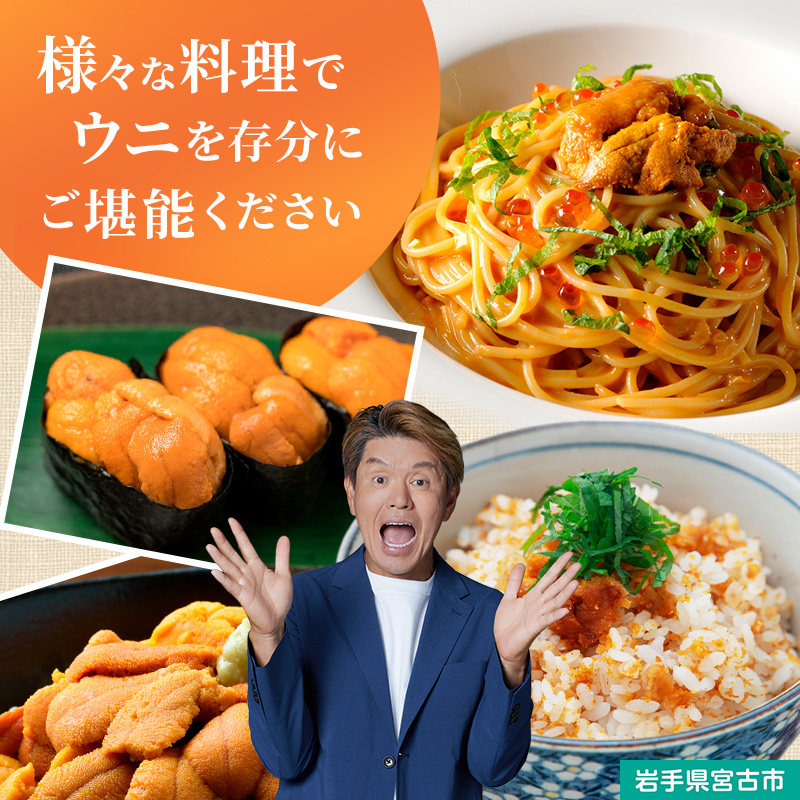 【宮古市】塩うに 岩手県産 60g×2本 岩手県宮古市 冷凍 うに