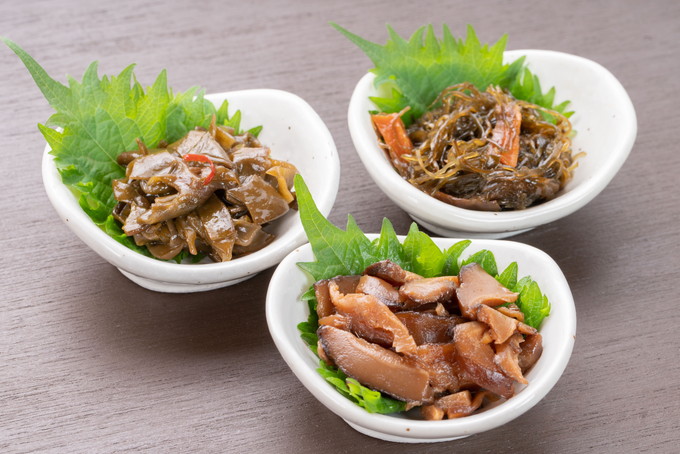 【宮古市】岩手県産すき昆布・めかぶ・しいたけ佃煮セット