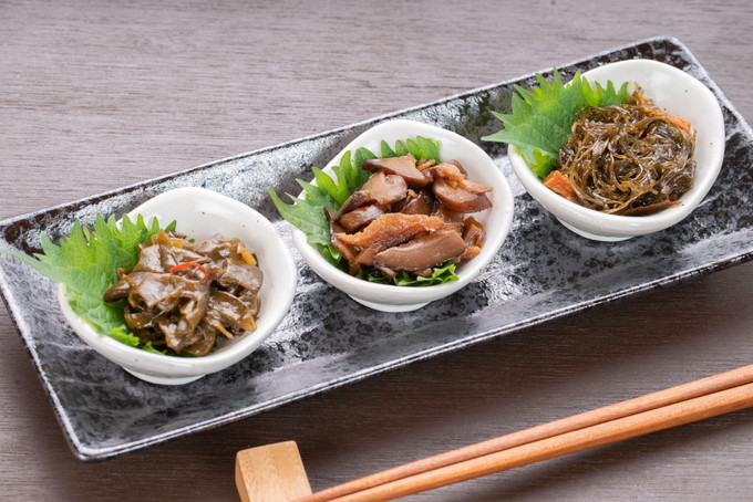 【宮古市】岩手県産すき昆布・めかぶ・しいたけ佃煮セット