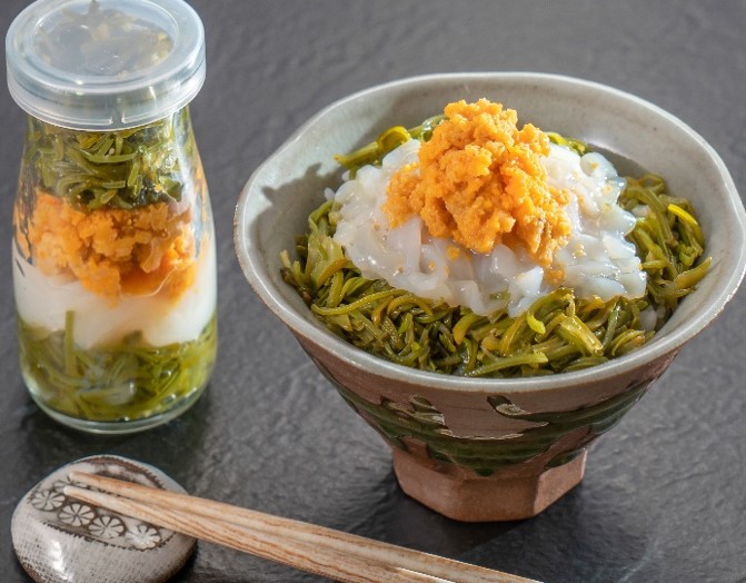 【宮古市】浄土ヶ浜パークホテル【瓶ドン3本セット】&海鮮焼きウニ炊き込みご飯の素