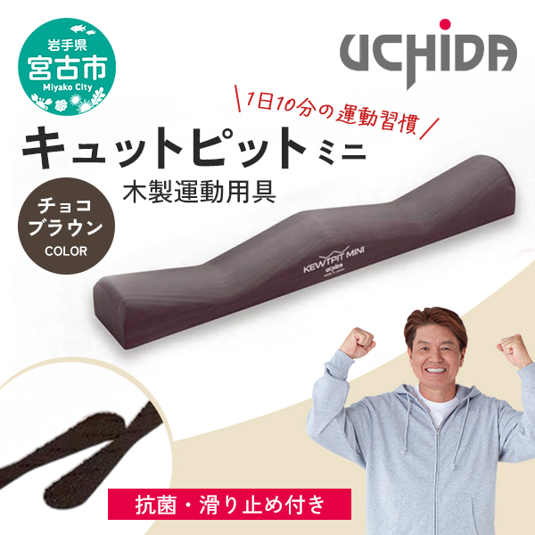 【宮古市】キュットピットミニチョコブラウン 岩手県 木材 スギ 健康 手軽 用具