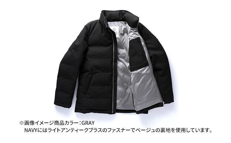 ダウンジャケット 024-SSK-2 本染め刺子ダウンジャケット ネイビー 裂き織ポケットなし ダウン ジャケット 上着 コート アウター 紺 撥水 防水 ファッション 服 岩手 岩手県 宮古市