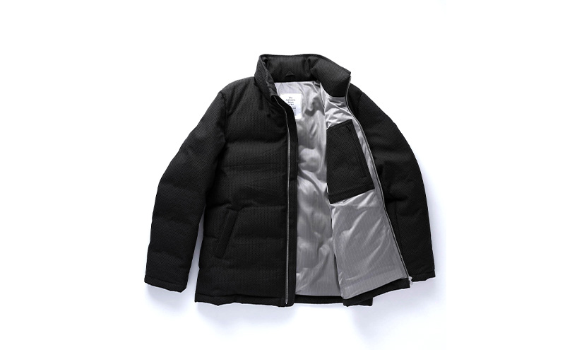 ダウンジャケット 024-SSK-2 本染め刺子ダウンジャケット グレー 裂き織ポケットなし ダウン ジャケット 上着 コート アウター 撥水 防水 ファッション 服 岩手 岩手県 宮古市