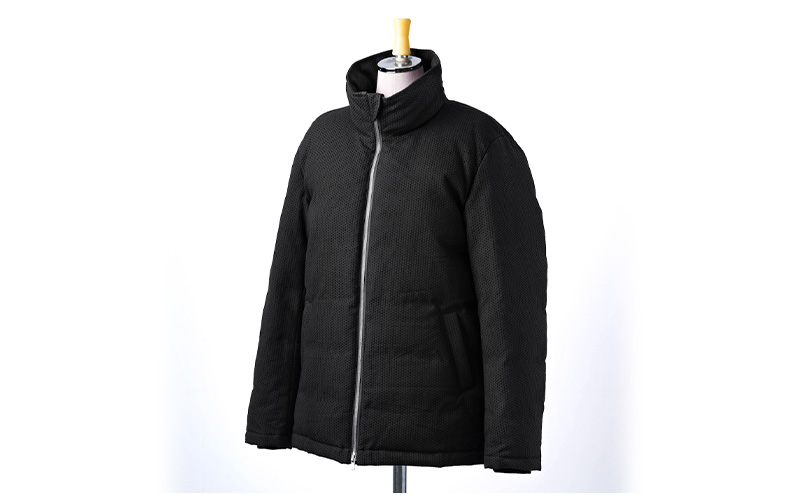 ダウンジャケット 024-SSK-2 本染め刺子ダウンジャケット グレー 裂き織ポケットなし ダウン ジャケット 上着 コート アウター 撥水 防水 ファッション 服 岩手 岩手県 宮古市