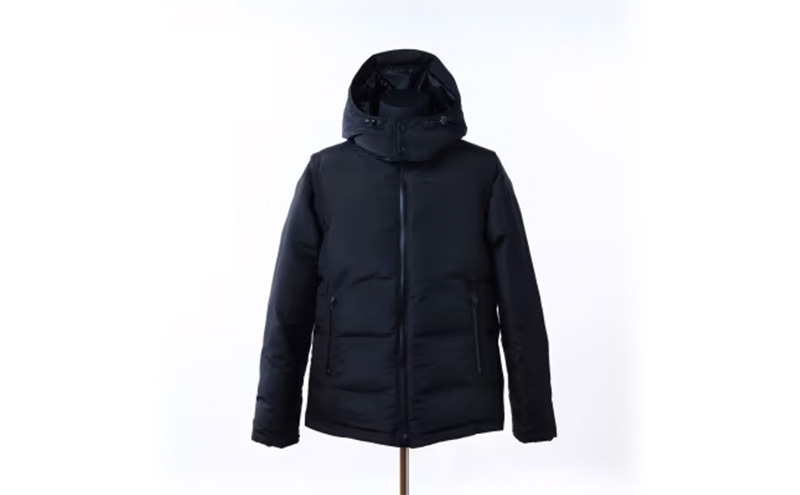 ダウンジャケット EFRICA hayachinecs ハヤチネクス BLACK×BLACK XS ダウン ジャケット 上着 コート アウター 黒 難燃 撥水 アウトドア ファッション 服 岩手 岩手県 宮古市