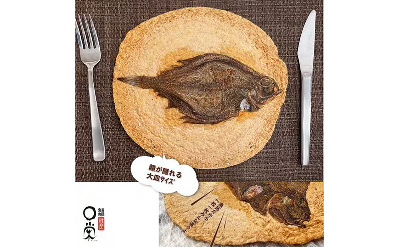 宮古で獲れた かれいまるごと 魚拓せんべい 直径15cm超 3枚 セット 詰め合わせ かれい専門店 煎餅 せんべい 魚煎餅 魚せんべい お菓子 菓子 おやつ おつまみ 岩手 岩手県 宮古市