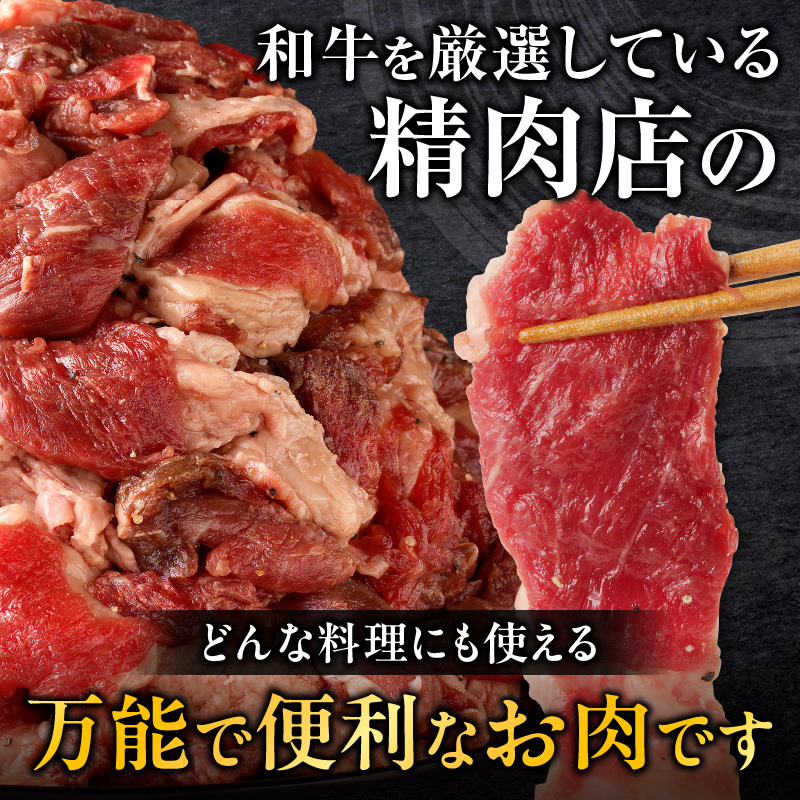 長谷川精肉店 訳あり 北海道産 黒毛和牛 牛すじ 切り落とし 750g×1袋 和牛 国産 北海道 滝川市 【配達不可：離島】