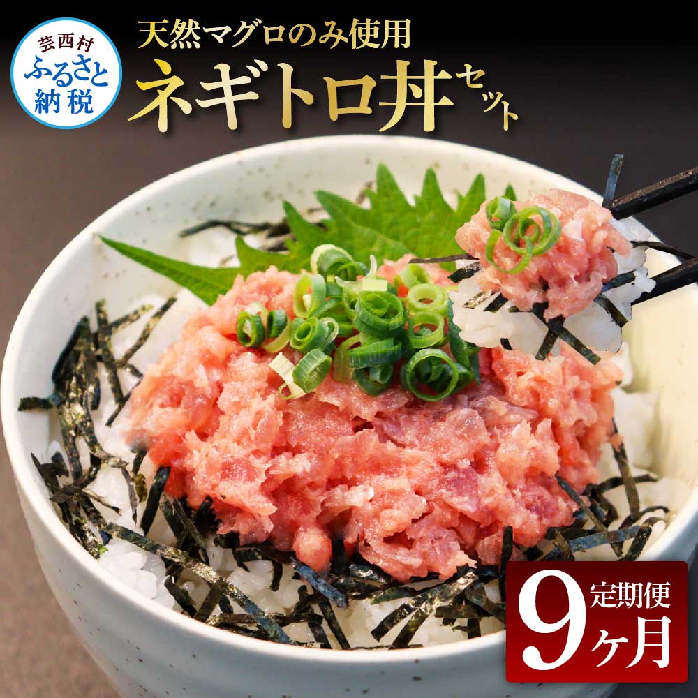 《9ヶ月定期便》天然マグロのタタキ丼セット 65g×6P 海鮮 天然 鮪 ネギトロ丼 まぐろたたき 海鮮丼 軍艦巻 手巻寿司 使いやすい 便利 個食 大容量 冷凍配送 小分け お手軽 ねぎとろ