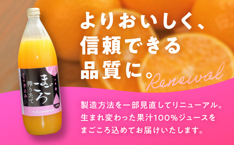 ZE6406n_【まごころ搾りたて】清見 100%ジュース 1000ml 2本