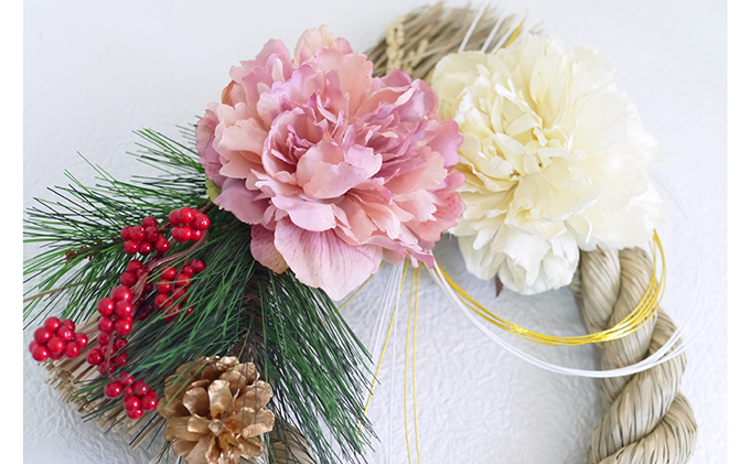 迎春紅梅しめ飾り(3) 植物 チケット 入場券 優待券 