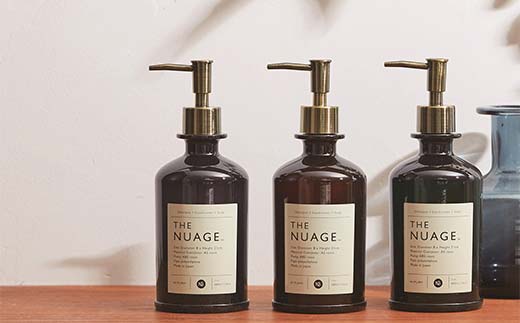 Nuage＋ディスペンサー 3点セット 山中漆器 山中塗 バスルーム ガラス風 軽量 クリアカラー ナチュラル 自然 おしゃれ ギフト F6P-1908