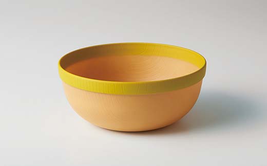 MUSUBI塗り分け 食器セット イエロー 山中漆器 山中塗 軽量 ナチュラル 自然 おしゃれ ギフト F6P-1977