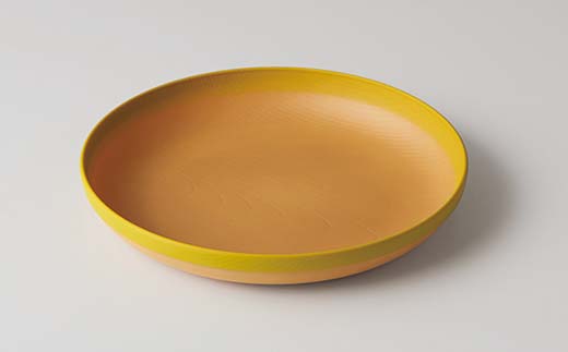 MUSUBI塗り分け 食器セット イエロー 山中漆器 山中塗 軽量 ナチュラル 自然 おしゃれ ギフト F6P-1977