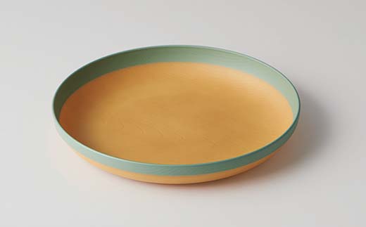 MUSUBI塗り分け 食器セット グリーン 山中漆器 山中塗 軽量 ナチュラル 自然 おしゃれ ギフト F6P-1978