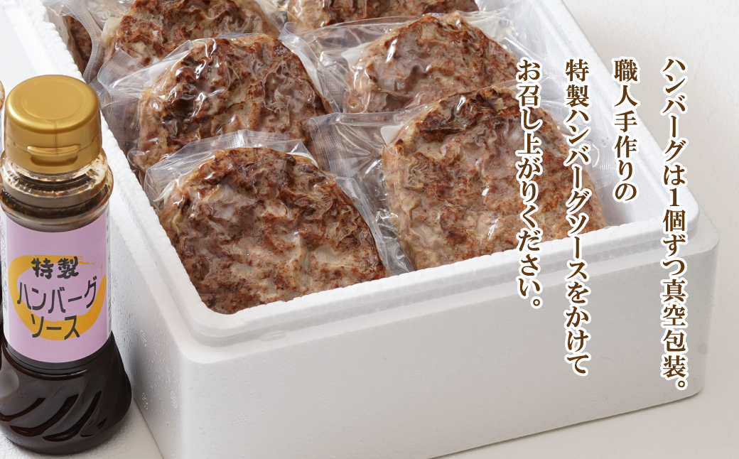 【定期便3ヶ月】淡路玉ねぎたっぷりハンバーグ（特製ソース付）140g×6個　[湯煎 冷凍食品 ハンバーグ 個包装]