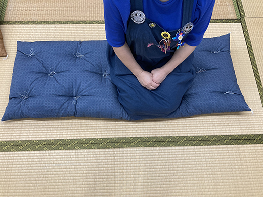 手作りごろ寝座布団(抗ウイルス加工)【CW104W】