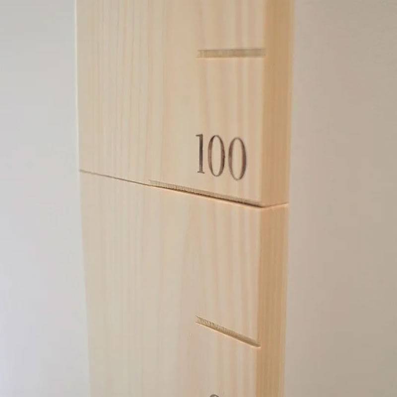 MORITO　SUKUSUKU MEMORY　森の身長計＜ヒノキ＞　木のインテリア