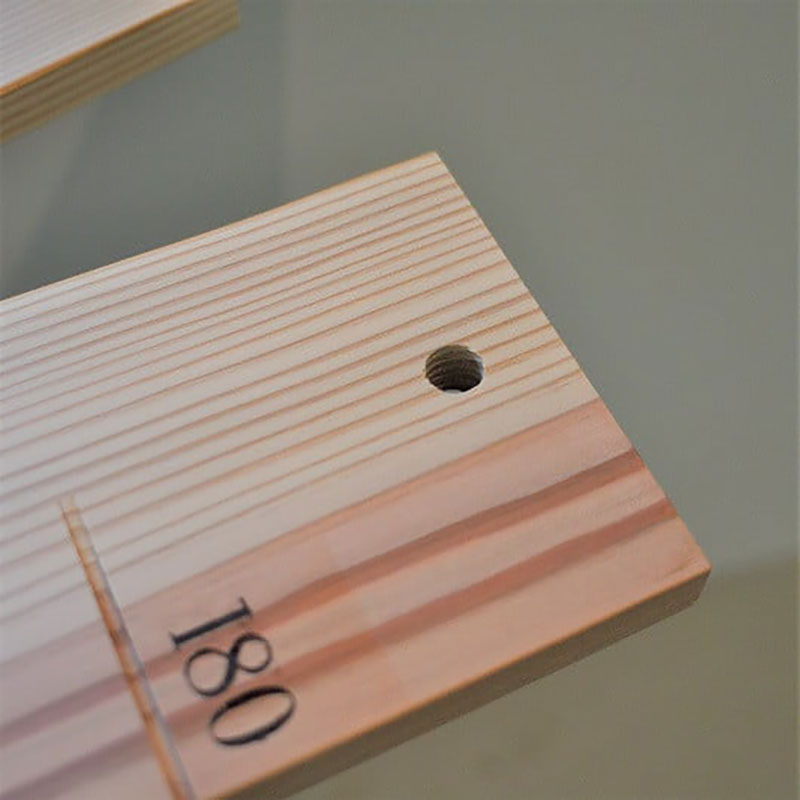 MORITO　SUKUSUKU MEMORY　森の身長計＜杉＞　木のインテリア