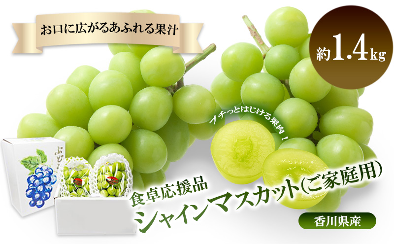 食卓応援品　シャインマスカット（ご家庭用）約1.4kg