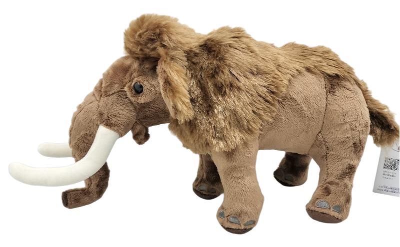 [北海道幕別町]学芸員監修＆子どもたちと作った！忠類ナウマンゾウぬいぐるみ1体（小中学生制作のオリジナル学びの下げ札付き）【 ぬいぐるみ おもちゃ ふわふわ もこもこ 北海道 幕別 】