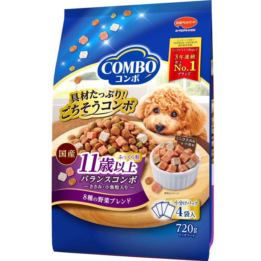 コンボ ドッグ 11歳以上 720g ｘ12(ケース単位) ドッグフード
