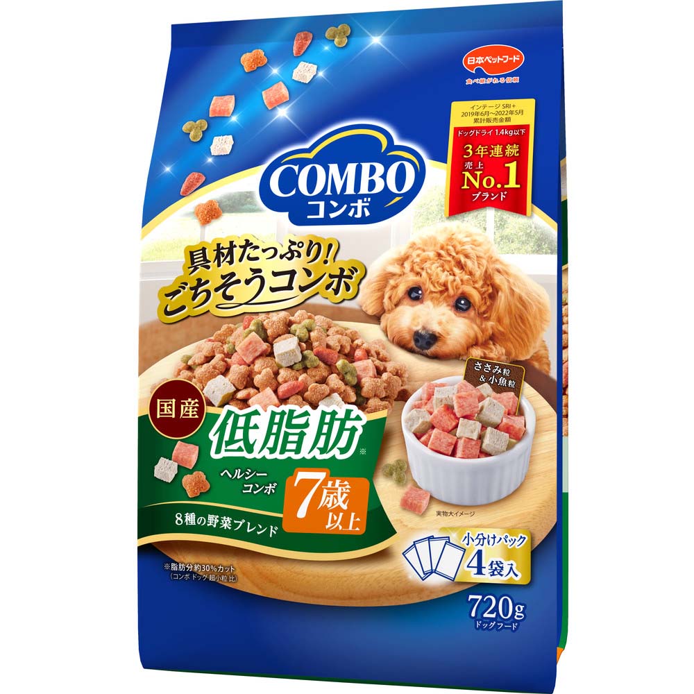 コンボ ドッグ 低脂肪 7歳以上 720g ｘ12(ケース単位) ドッグフード