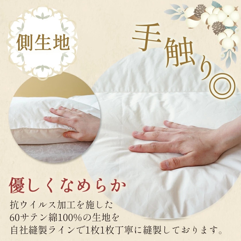 宮崎県都城市のふるさと納税 抗ウイルス加工羽毛掛ふとん ポーランド産ホワイトダック90％【S】≪みやこんじょ特急便≫_AN-E105-Q