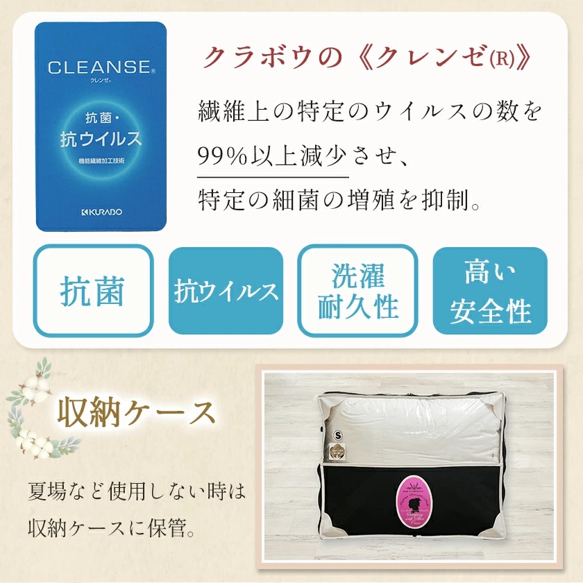 宮崎県都城市のふるさと納税 抗ウイルス加工羽毛掛ふとん ポーランド産ホワイトダック90％【S】≪みやこんじょ特急便≫_AN-E105-Q
