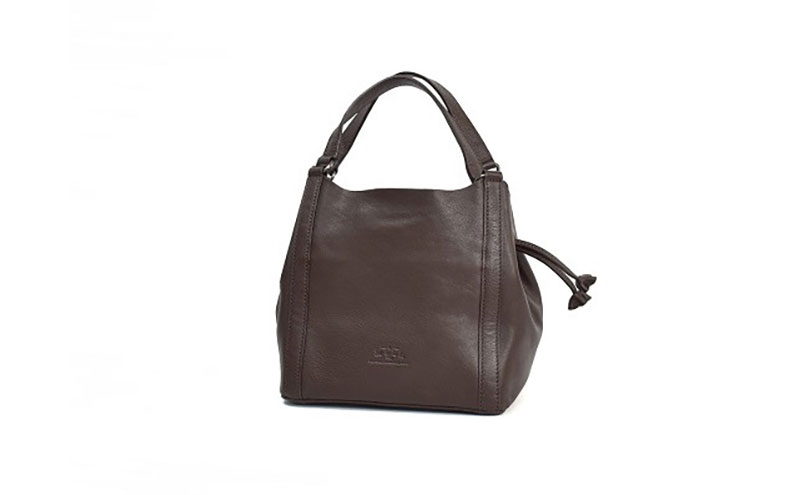 レディース本革バッグ7M6-1014P（・ダークブラウン）