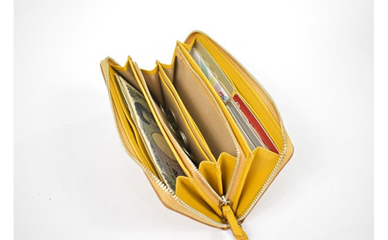 レディース本革長財布 4M2-1151（・オーク）