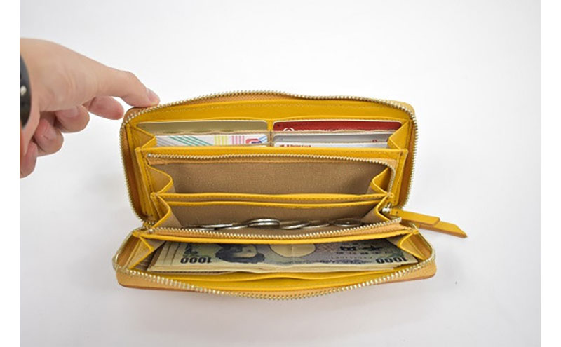 レディース本革長財布 4M2-1151（・オーク）