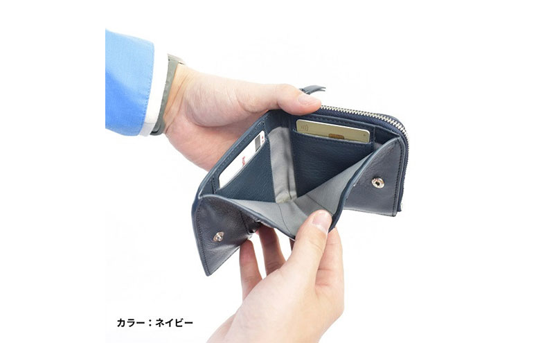 レディース本革2つ折り財布 4M3-1152（・キャメル）