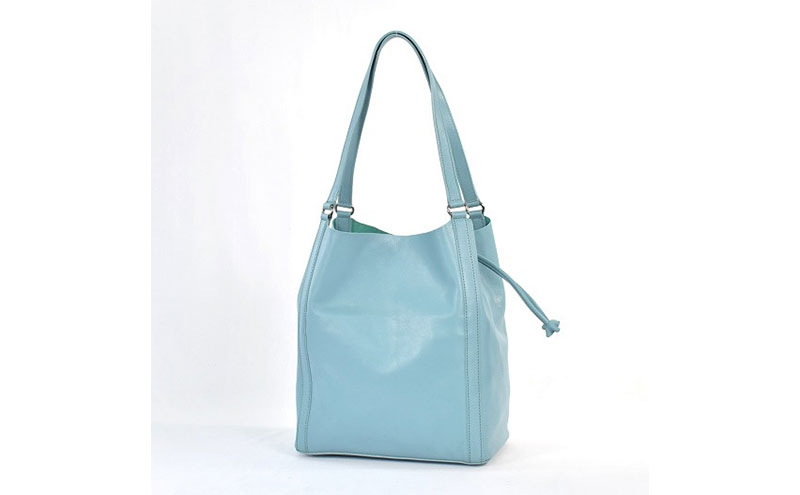 レディース本革バッグLサイズ 7M6-1012P（・サックス）