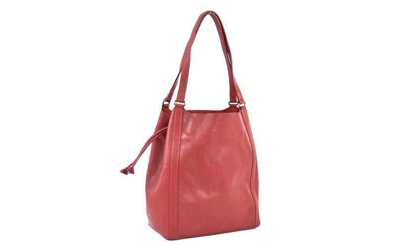 レディース本革バッグLサイズ 7M6-1012P（・レッド）