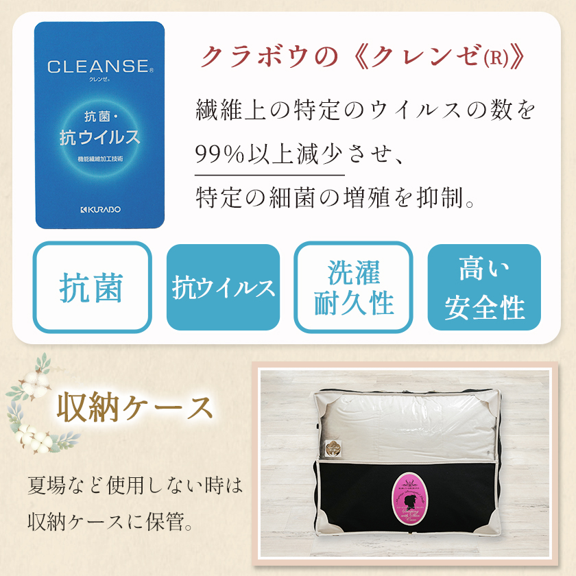 宮崎県都城市のふるさと納税 抗ウイルス加工羽毛掛ふとん ポーランド産ホワイトダック93%【S】≪みやこんじょ快速便≫_AJ-E106-R