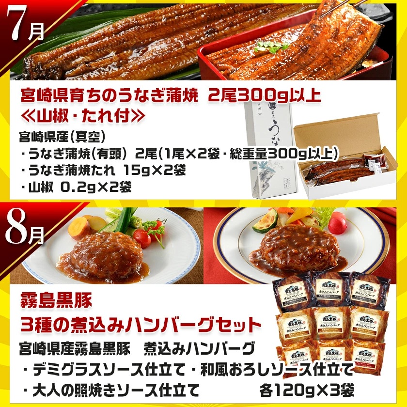 宮崎県都城市のふるさと納税 【セレクト定期便】第1弾☆都城市ご当地グルメ定期便(12ヶ月)≪2026年お届け≫_T156-MY01