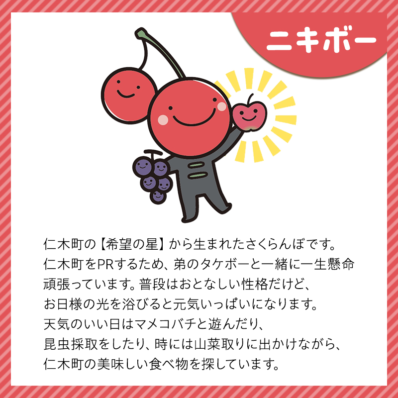 【ニキボー】グッズ3点セット（ハンドタオル・ステッカー・豆タオル）【 仁木町 ご当地 ゆるキャラ タオル 雑貨 小物 日用品 】[仁木町観光協会]