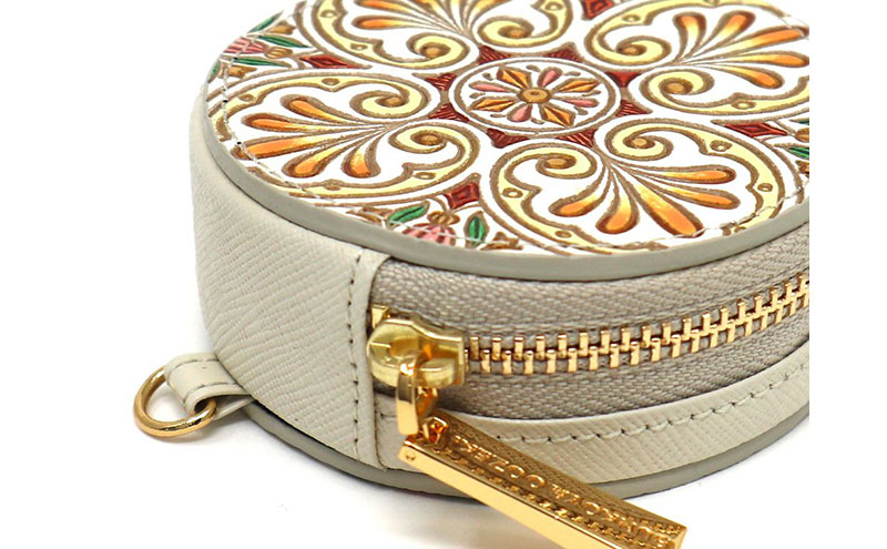 【文庫屋大関】マカロンポーチ エクラ【皮革工芸品】 ポーチ ミニポーチ 小物入れ アクセサリー入れ イヤホン入れ 収納 保管ケース 手のひらサイズ  本革 革 皮革 工芸品 工芸 雑貨 ギフト プレゼント 日本製 東京