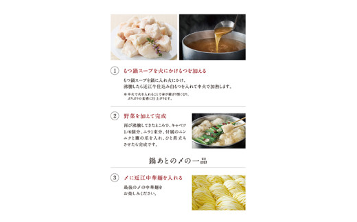 近江牛もつ鍋セット【Y191W】